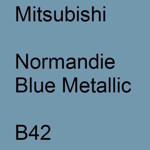 Mitsubishi, Normandie Blue Metallic, B42.